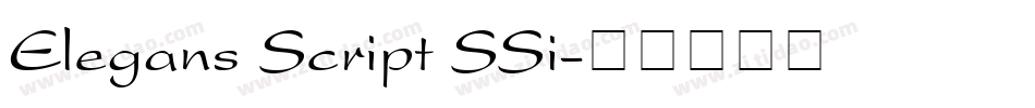 Elegans Script SSi字体转换